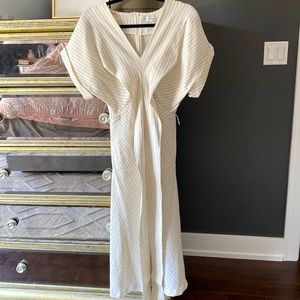 Rebecca Vallance Quiet Luxury Linen Midi Dress